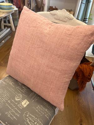 Madrad Linen Cushion - Spice / Peony