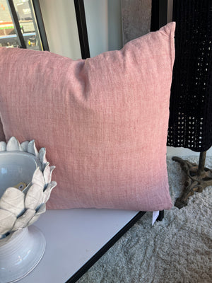 Madrad Linen Cushion - Spice / Peony