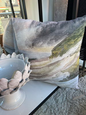 French Country Linen Cushion - Breaking Through / Dunes Design