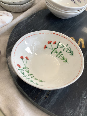 Porcelain Small Dish - Floral