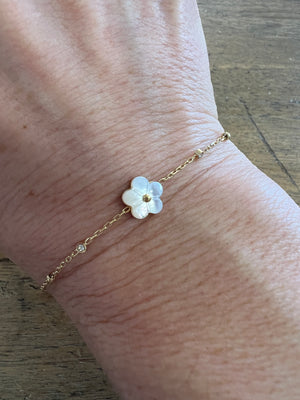 ZAG Florette Bracelet - Gold / Mother of Pearl