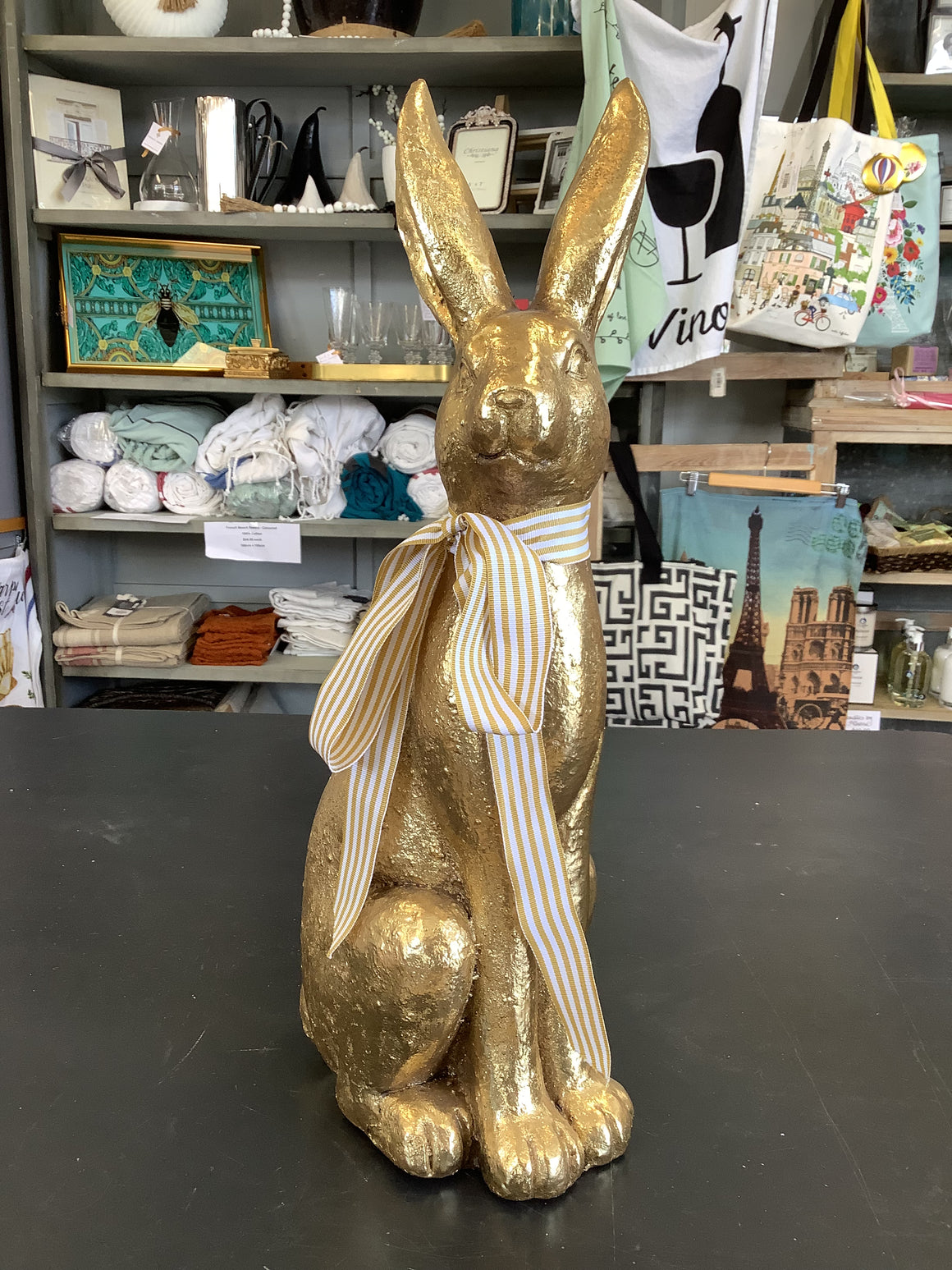 Bunny Ornament - Gold Large