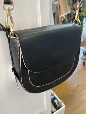 Adessa Shoulder Handbag - Brixton - Nero/Nude