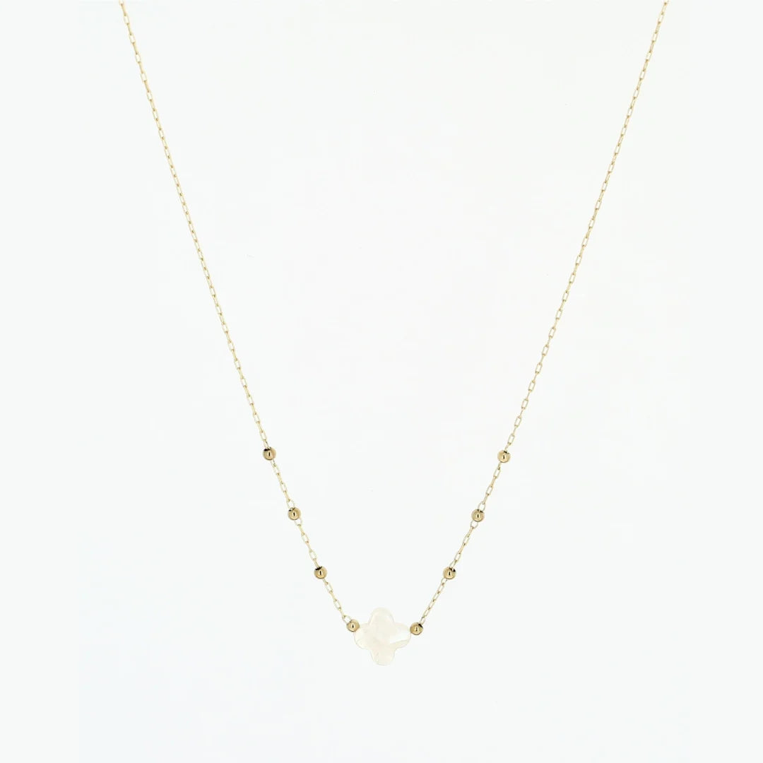 ZAG Velasquez Necklace - Gold & Mother of Pearl