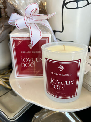 JOYEUX NOEL French Cargo Christmas Candle Limited Edition - Mulled Wine