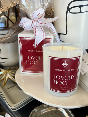 JOYEUX NOEL French Cargo Christmas Candle Limited Edition - Mulled Wine