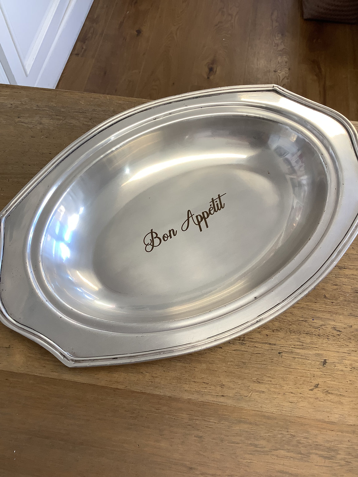 Bon Appétit Métal Dish - Silver