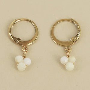 ZAG Aria Earrings - Gold & Mother of Pearl