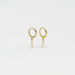 ZAG Aria Earrings - Gold & Mother of Pearl