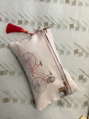 Handmade Paris Cotton Pouch