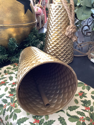 Embossed Gold Long Bell