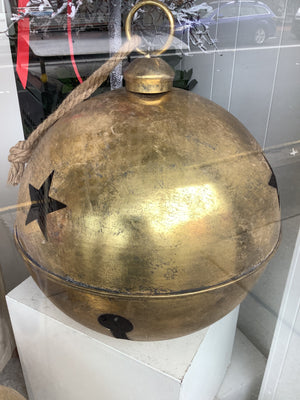 Extra Large Antique Gold Bell - 50cm