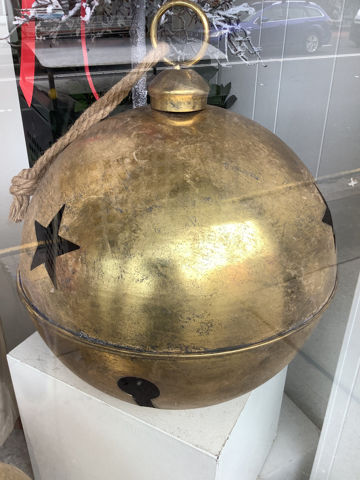 Extra Large Antique Gold Bell - 50cm