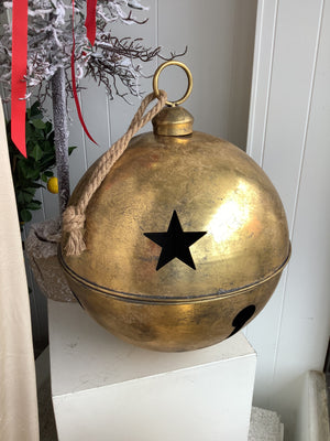 Extra Large Antique Gold Bell - 50cm