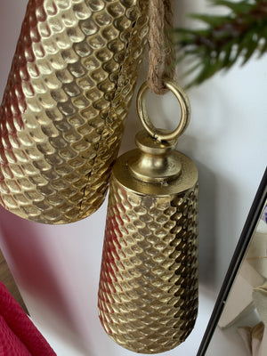 Embossed Gold Long Bell