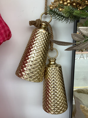 Embossed Gold Long Bell