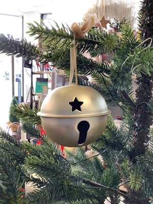 Hanging Metallic Gold Bell