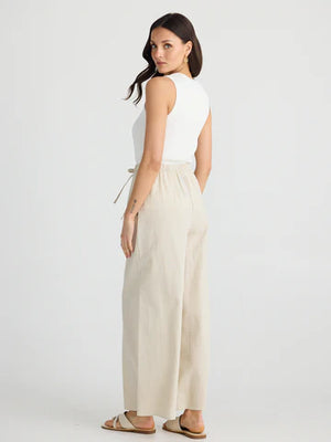 Lana Linen Pant - Natural