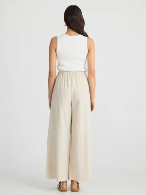 Lana Linen Pant - Natural