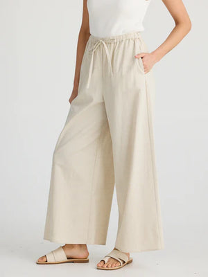 Lana Linen Pant - Natural