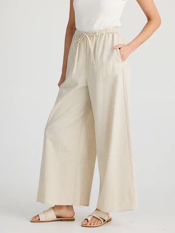 Lana Linen Pant - Natural