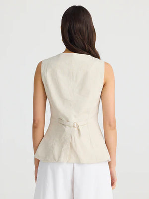 Eden Waistcoat - Natural