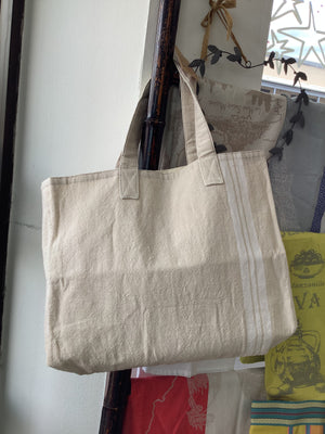 Tote Bag - Cream Stripe