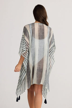 Stella Kaftan - Tribal Taupe / Stripe Black