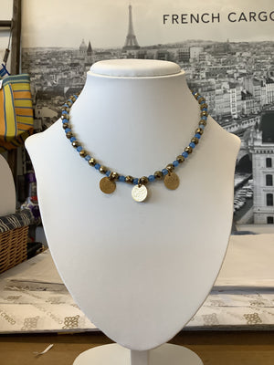 Greek Bronze & Blue Apatite