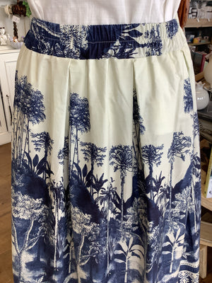 Made in Italy Tropical Print Skirt