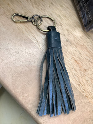 Leather Tassel Keyring