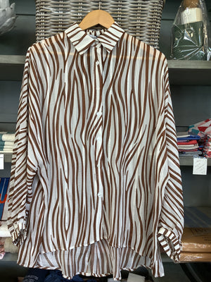 Monty Shirt - Choc Zebra