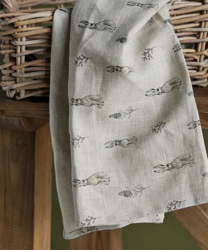 Harold the Hare - Linen Tea Towel