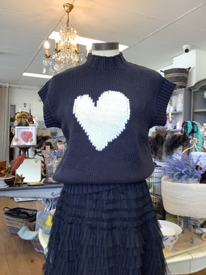 Heart to Heart Knit - Black