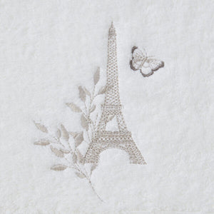 Amour Hand Towel - White with Embroidery