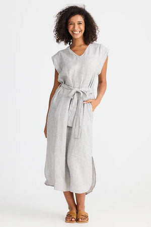 Sebou Dress - Charcoal Fleck