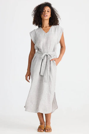 Sebou Dress - Charcoal Fleck