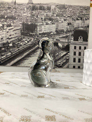 Vintage Glass Dog Sculpture - Murano Glass