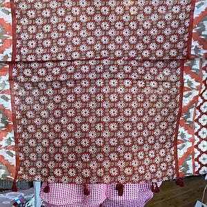 Stella Sarong Scarf - Inca Taupe/Floral Rust