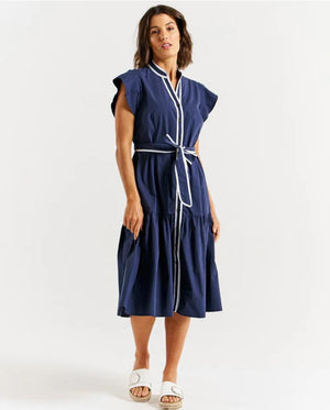 Mari Dress - Navy