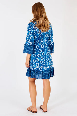 Lulalife Shibori Shirred Dress