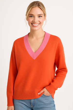 Goldie Sweater - Tangerine