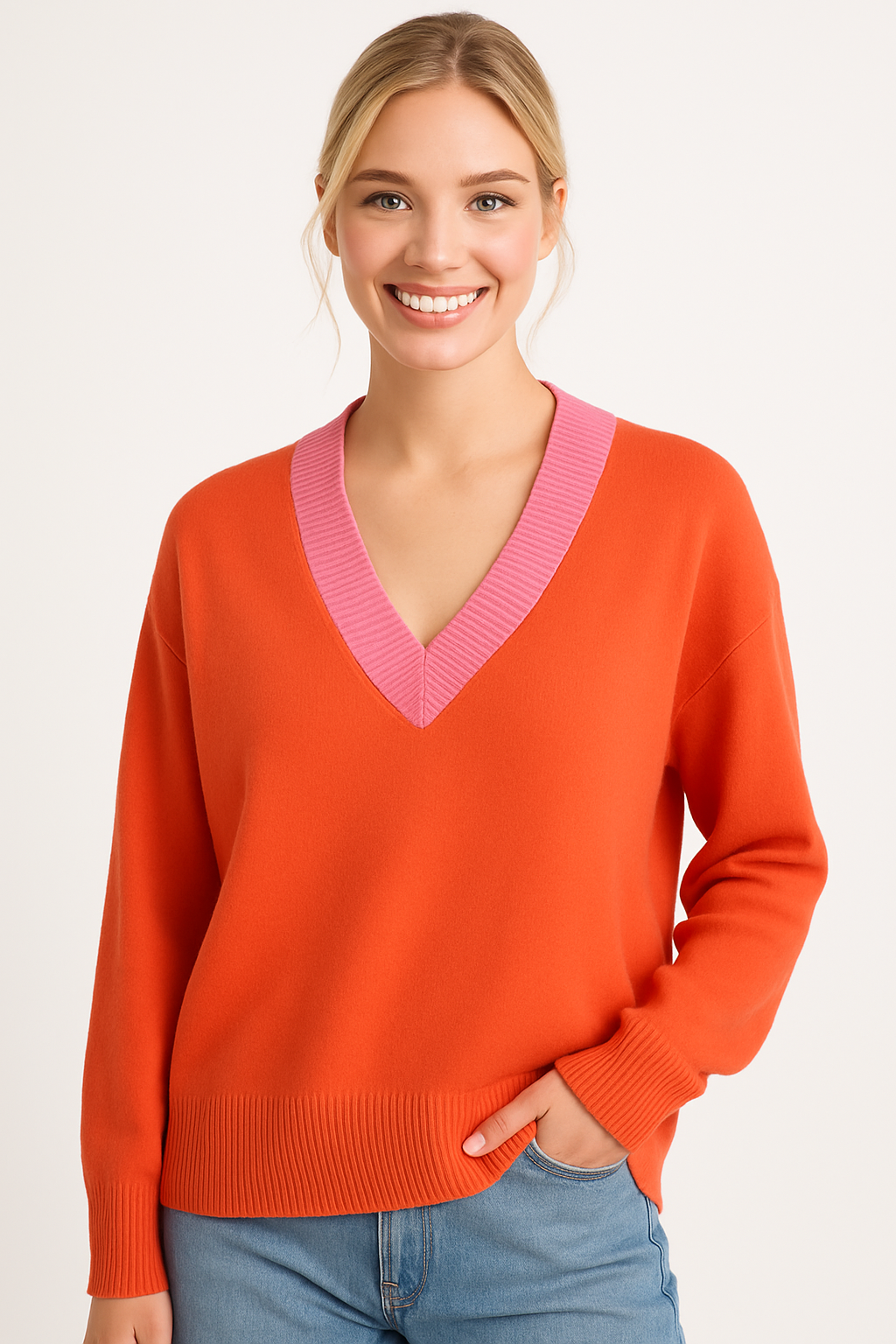 Goldie Sweater - Tangerine