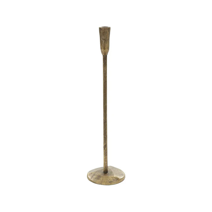 Antique gold candleholder large 51cm tall