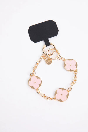 Celina Phone Chain - Black/White/Taupe/Pink