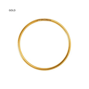 Chloe Thin Tube Bangle - Gold/Silver/Champagne