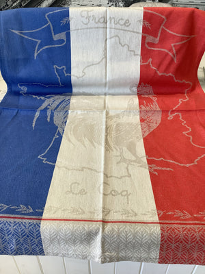 French Cotton Tea towel - Vive La France