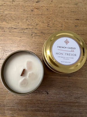 French Cargo Signature Collection - Mon Tresor Limited Edition Mini Scented Travel Candle