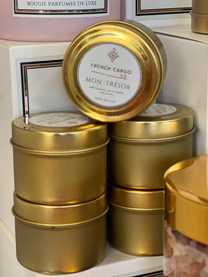 French Cargo Signature Collection - Mon Tresor Limited Edition Mini Scented Travel Candle