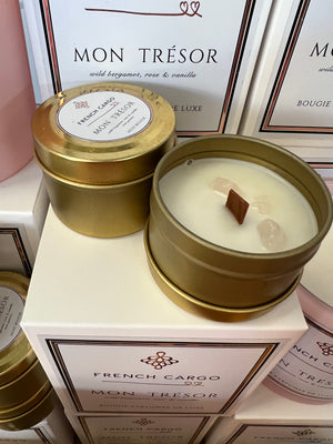 French Cargo Signature Collection - Mon Tresor Limited Edition Mini Scented Travel Candle